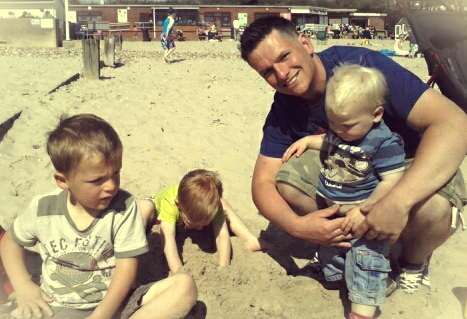Me and my boys hit the beach and a thank you. 